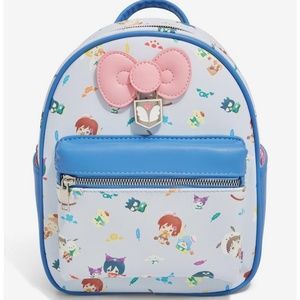NWT Sanrio Hello Kitty and Friends x Attack on Titan Allover Print Mini Backpack